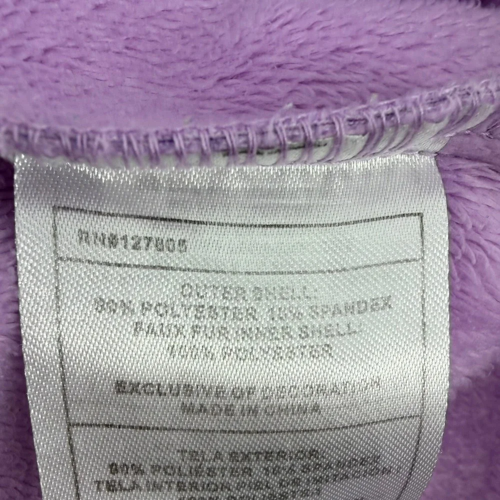 Free Country Girls Purple Striped Hooded‎ Softshell Active Jacket Size 14/16